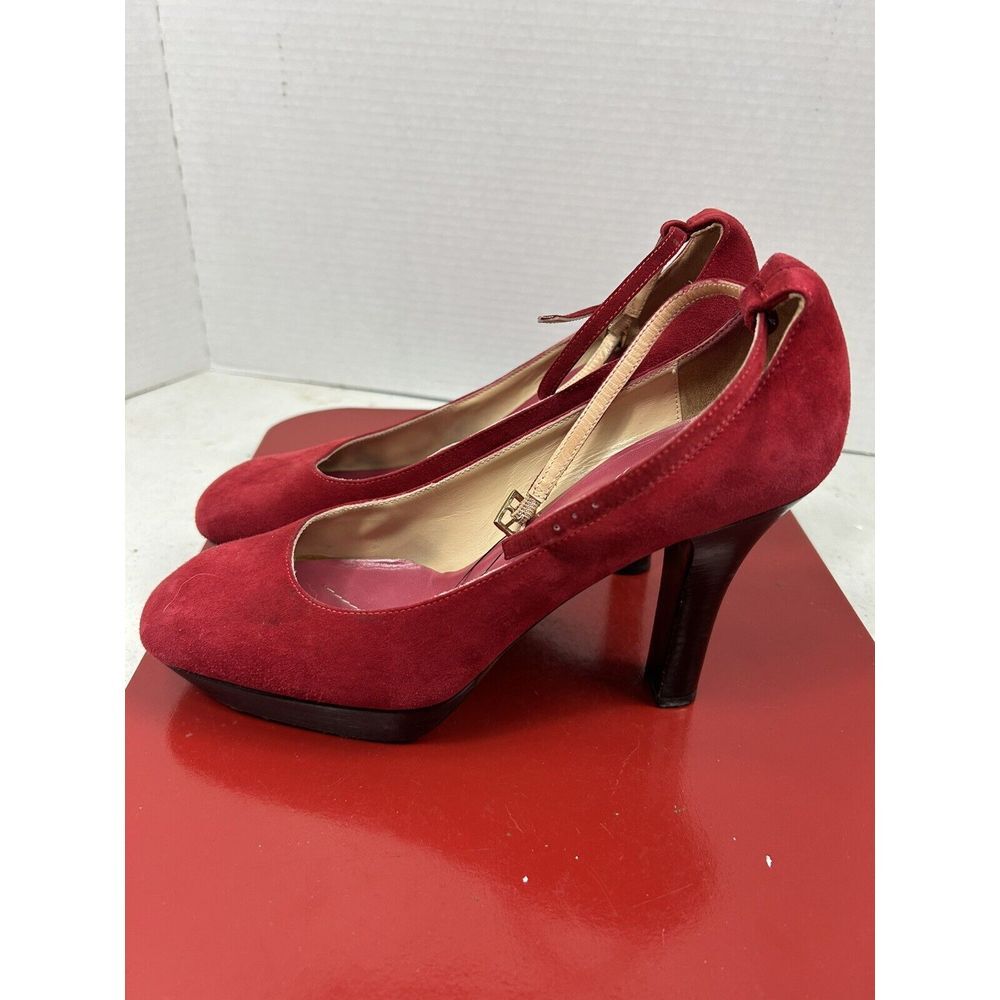 Kate‎ Spade New York Womens Red Patent Heels Mary Janes Shoes Size 8.5B Italy - Picture 3 of 12
